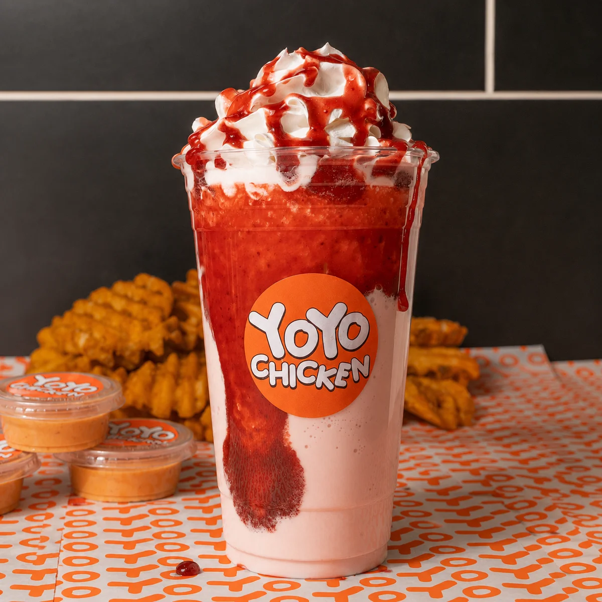 Strawberry Milkshake Large — Milkshakes