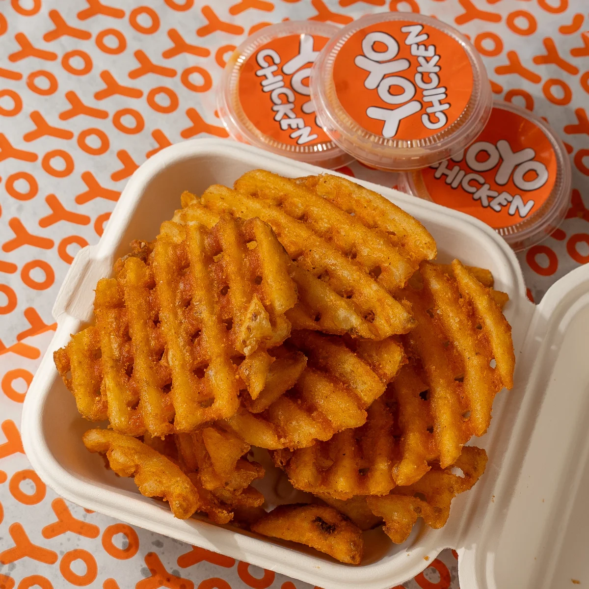 Waffle Fries Large — Sides