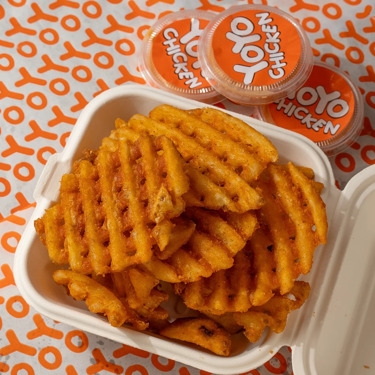 Waffle Fries Medium — Sides